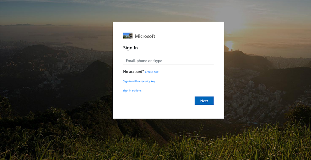 Example of fake login page - Cisco Umbrella blog