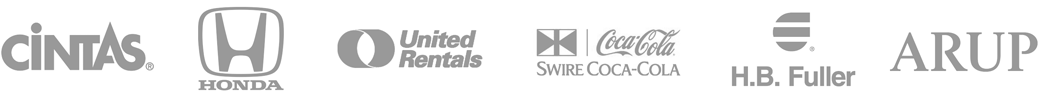 Secure Access customer logos: Cintas, Honda, United Rentals, Swire Coca-Cola, H.B. Fuller, and ARUP